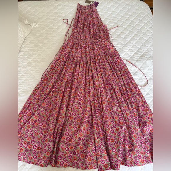 NWT J Crew tie-waist halter dress in Liberty Ellie print. Large - Picture 5 of 7